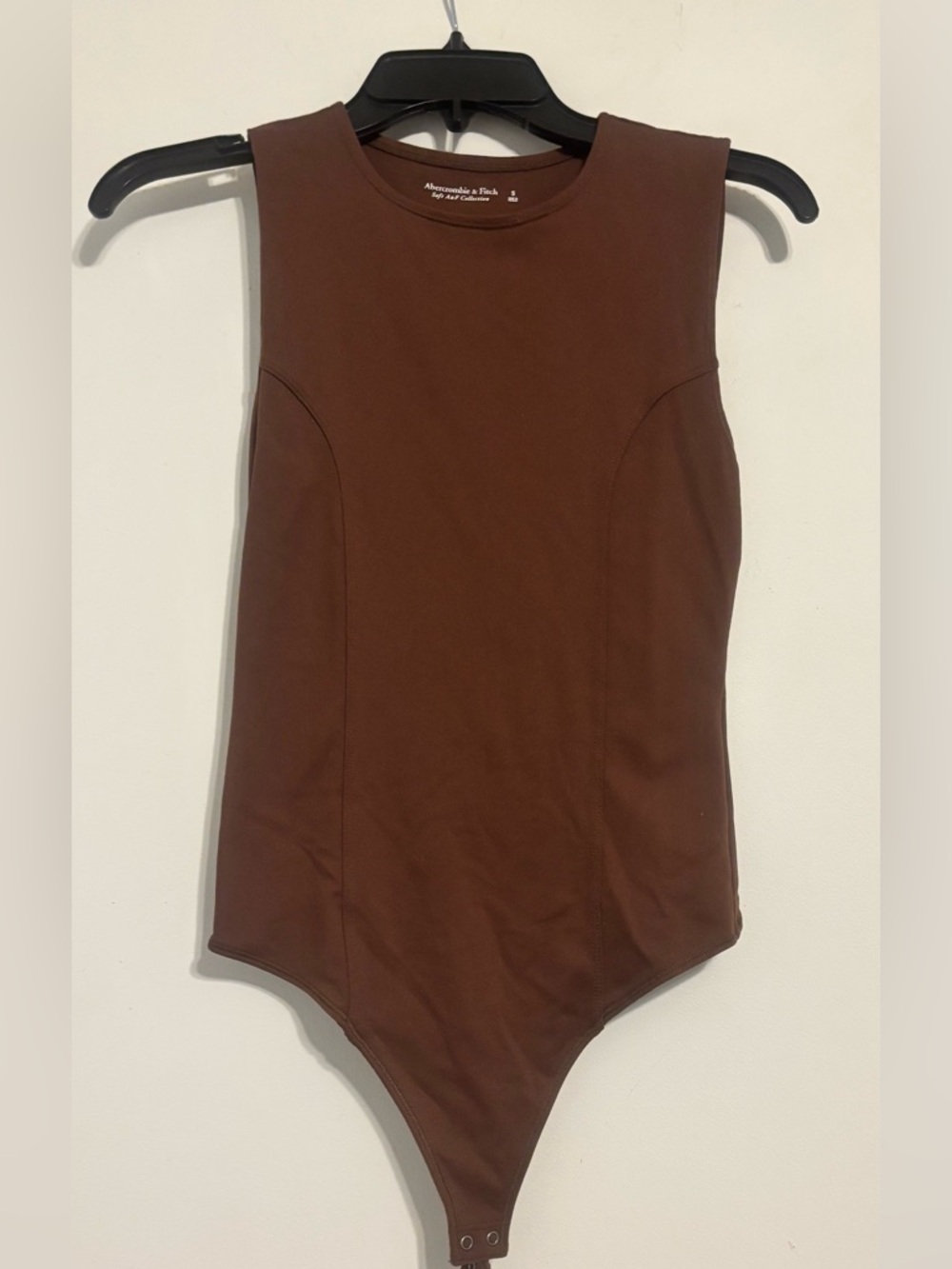 Abercrombie & Fitch Soft AF Brown Sleeveless Bodysuit